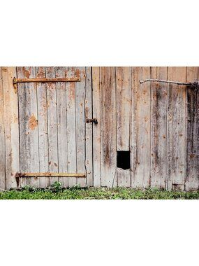 Kate Backdrop Barn Wood Grass Birthday Photography Background No Wrinkle 5' x 7'